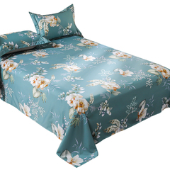 100支贡缎纯棉紫色床单单件高端轻奢1.5米1.8m单双人床全棉被单