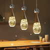 轻奢餐厅灯吊灯现代简约吧台饭厅灯三头创意个性水晶餐桌床头吊灯