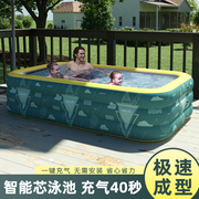 游泳池家用可折叠宝宝婴儿童，游泳桶家庭大人小孩，洗澡充气水池大型