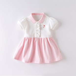 2024女童连衣裙夏装一周岁女宝宝，纯棉洋气公主裙可爱婴儿裙子