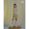 MildRate原创 设计感少女珍珠流苏重工刺绣蕾丝超短裙包臀裙