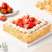 诺心草莓拿破仑蛋糕网红创意水果蛋糕生日蛋糕同城配送华东上海