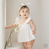 韩国进口女婴儿裙子薄款女宝宝夏装连衣裙1-2岁女童公主纯棉衬裙