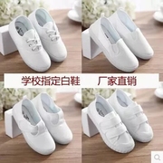 白球鞋(白球鞋)白鞋儿童白色，帆布鞋学校指定白布鞋(白布鞋，)男白球鞋女童白运动鞋