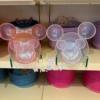 香港迪士尼 米奇米妮 透明耳朵头儿童餐具碗 饭兜 居家用品