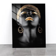 骁卫简约现代轻奢高清黑底抽象无框钢化玻璃装饰画客厅沙发背景画