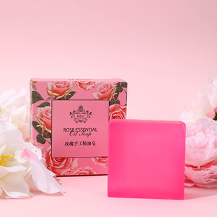 1盒装玫瑰皂玫瑰手工，精油皂女士香水，皂玫瑰香薰精油皂持久留香