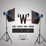 250W/300W闪光灯柔光摄影灯化妆品静物拍摄服装产品拍照