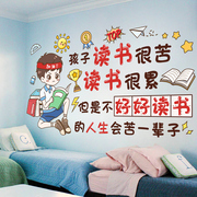 男孩房间儿童激励励志墙贴纸装饰画卧室布置学习床头宿舍布置海报