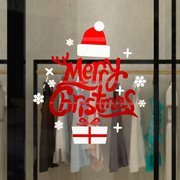 圣诞节亚克力立体墙贴花店铺装饰品橱窗玻璃贴窗户移门贴花布置