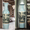 景德镇陶瓷器仿古落地大，花瓶中式客厅装饰品摆件，公司开业大号