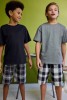 NEXT男童纯棉短袖家居服 2024夏季黑白格儿童睡衣2套装 1.5-16歲