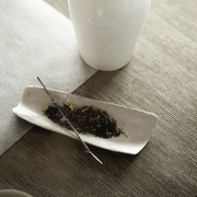 全手工日式粗陶银彩茶则茶荷茶勺干泡茶具茶席茶道零配件