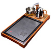 全自动茶盘实木茶海家用茶台茶托陶瓷功夫茶具，四合一体电磁炉套装