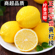 四川安岳黄柠檬10新鲜水果皮薄当季整箱选香水柠檬小金桔斤非无籽