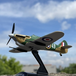 1 100二战英国空军飓风MK II战斗机 合金飞机模型 军事航空模型