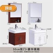 欧式卫生间浴室镜柜卫浴置物架镜箱，组合带灯壁挂洗手间镜子镜小型