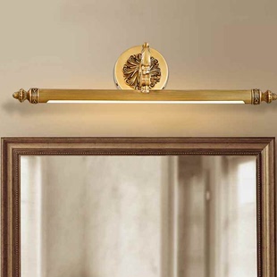 帝拿复古浴室镜前灯欧式创意全铜墙，壁灯美式田园卧d室床头灯装饰