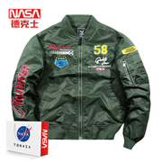 2024空军一号飞行员休闲夹克MA-1春秋季运动男士NASA潮流青年外套