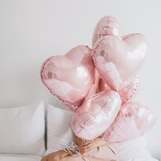 铝膜气球爱心气球装饰心形结婚礼婚房生日派对布置18寸铝箔气球