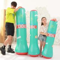 日本儿童不倒翁拳击沙袋，训练器材加大加厚家用立式充气拳击柱沙包