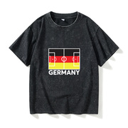 足球迷 德国国家队球衣T恤短袖个性衣服女男圆领大码宽松夏季情侣