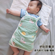 宝宝睡袋夏天薄款0-6月婴儿，3空调房护肚背心，儿童睡觉防踢被子神器