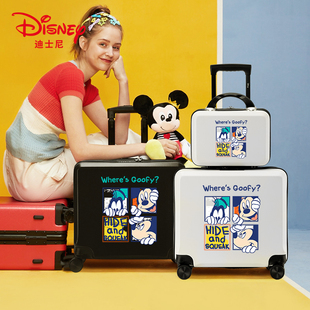 迪士尼儿童行李箱男孩可坐骑米奇旅行箱，女可爱卡通宝宝学生拉杆箱