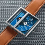 xericsoloscopeii自动机械男士，蓝表盘限量版夜光创意腕表