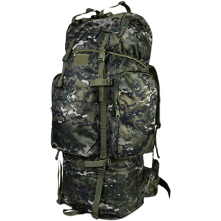 户外战术行李旅行背包大容量，防水登山包男女，双肩背囊迷彩115升