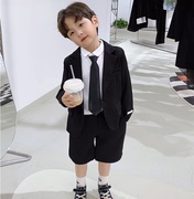 男童西装套装2022潮韩版帅气儿童休闲西服，花童礼服主持演出服