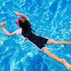 儿童泳衣女童专业训练连体，速干中大童女孩温泉，防水少女游泳装备夏
