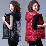 马甲女士短款棉袄，2023韩版学生冬羽绒棉坎肩，外穿马夹背心外套