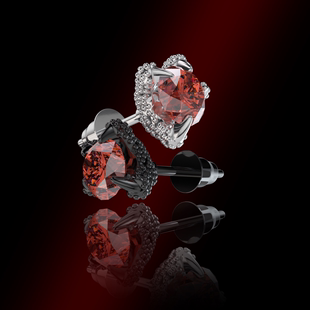 icegang龙年限定龙爪耳钉新年红浆果，红小众设计925纯银防过敏