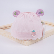 婴儿空顶帽0卤门帽夏季薄款3新生儿，胎帽春儿童帽，6个月宝宝帽透气9
