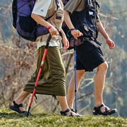 伯希和户外超轻登山杖手杖爬山专业铝合金减震便携行山徒步装备
