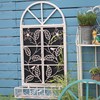 户外铁艺复古墙面挂件花园客厅背景，假窗户壁挂，装饰品花槽黑板墙饰