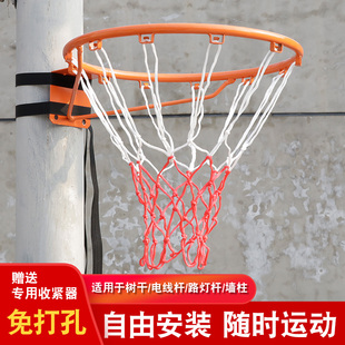 篮球框标准篮球架实心壁挂式户外篮筐室内篮圈，成人儿童家用篮球圈