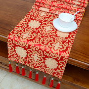 中式茶几电视柜桌旗中国风古典藏式桌布台布长条桌旗居家酒店床旗