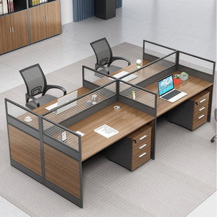 成都职员办公桌2/4/6人工位屏风隔断办公桌椅组合约办公室卡座