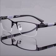 德国近视眼镜可配度数男士，眼睛超轻半方框商务成品近视镜有度数