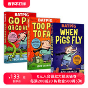 英文原版batpig蝙蝠猪三本，套装儿童章节桥梁书英文版，进口英语原版书籍
