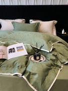 yilaisha亦莱莎家纺，全棉纯棉被套床上用品，1.8m提花床单式四件套