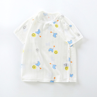 婴儿衣服男童纯棉短袖t恤夏装夏季儿童宝宝，女童小童上衣打底衫