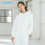 barrel女士韩版运动健身休闲棒球夹克衫外套连帽拉链宽松卫衣