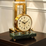 定制北欧简约钟表创意时卧室座钟客厅桌面台钟家居摆件台式时钟
