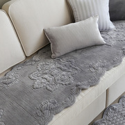 韩国进口欧式简约现代高档加厚短绒沙发垫，靠背巾客厅沙发套防滑
