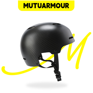 MUTU碳纤维滑雪头盔轻量化安全防撞亚洲版型滑雪头盔男女头盔帽套