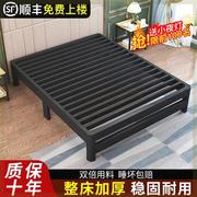 欧式铁艺床1.8米现代简约家用双人床1.5米宿舍，单人铁架床加厚加固