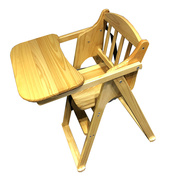 实木婴儿餐椅宝宝饭桌酒店，bb凳可折叠家用饭店餐厅专用婴儿吃饭椅